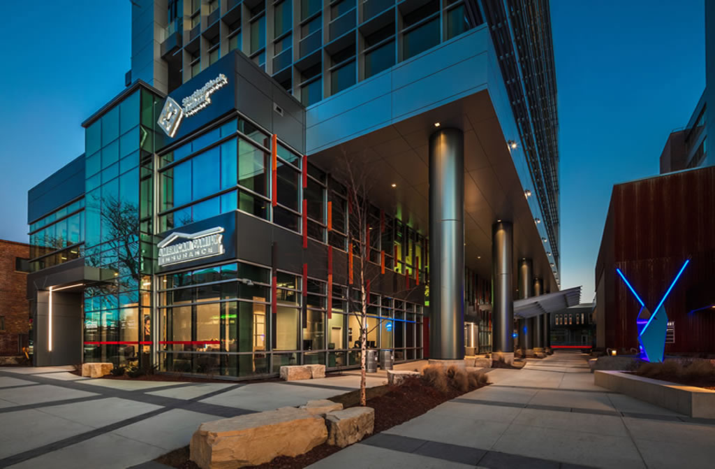 The Spark Metal Wall Panels and Terra Cotta Wall Panels installed by CSE